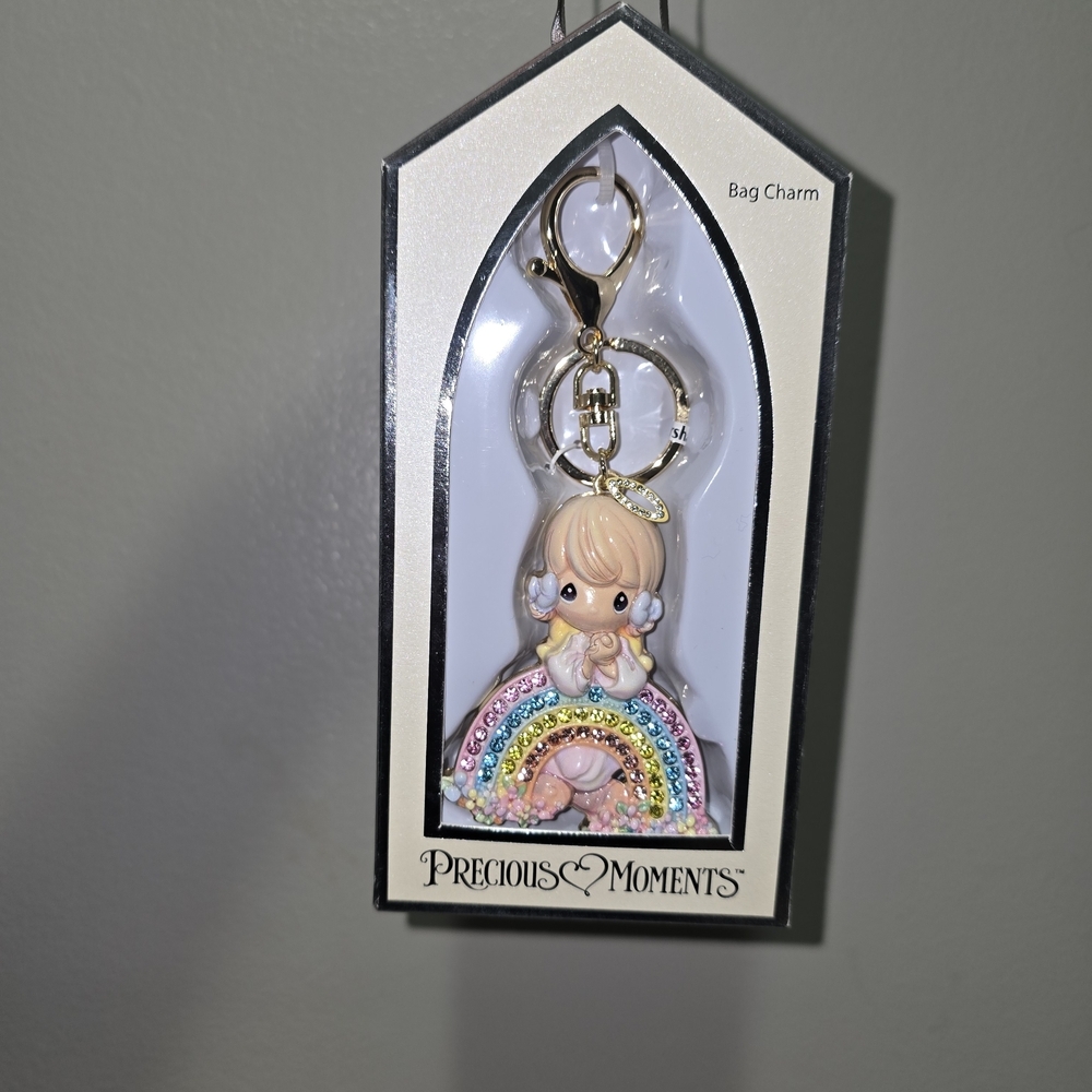 Precious Moments Pastel Rainbow Key Holder - Picture 2 of 4